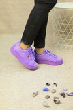 Women's Purple Suede Sport Shoes