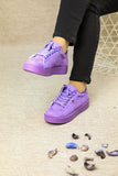Women's Purple Suede Sport Shoes