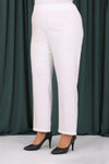 Women's Oversize Black Poplin Tunic White Pants Set