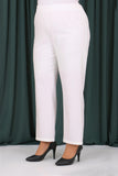 Women's Oversize Black Poplin Tunic White Pants Set